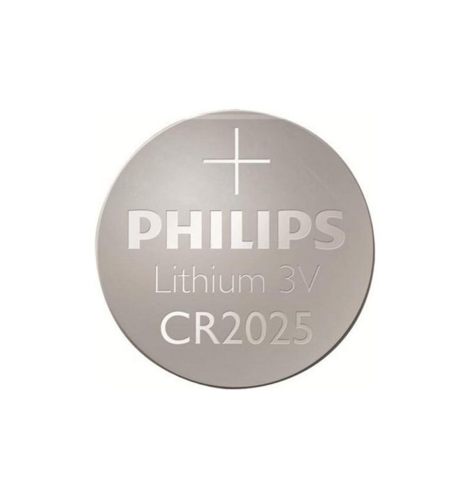 ถ่านกระดุม Philips CR2025 3V ของแท้ แพคนำเข้า 1 ก้อน