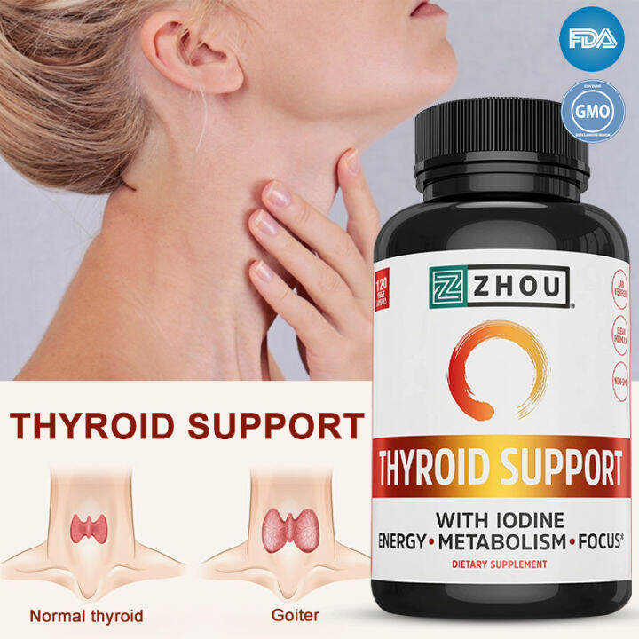 Thyroid Support Advanced Complex with Iodine, Magnesium, Vitamin B12