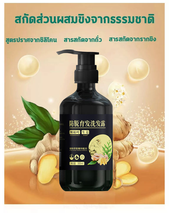 zhenxiu-แชมพูขิง-300ml-แชมพูแก้ผมร่วง-แชมพูขิงของแท้-แชมพูลดผมร่วง-แชมพูเร่งผมยาว-แชมพูปลูกผมดก-แชมพูขจัดรังแค-ยาสระผม-แชมพูสระผม-ยาสระผมแก้ร่วง-ยาสระผมเร่งยาว-แชมพูขิงเพียว-shampoo