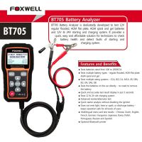 foxwell bt 705 12 v อุปกรณ์ทดสอบแบตเตอรี่รถยนต์ 100-2000 cca