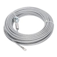 Winch Cable Stainless Steel 8000‑9500LBS Car Tow Wire Rope with Self Locking Hook