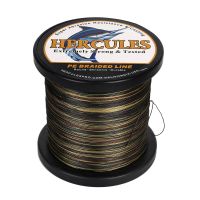 Hercules Fishing Line 12 Strands Carp Accessories 100-2000M PE Braided Wire Camo 10-420LB Fishing Cord Pesca Supplies Tackle Fishing Lines