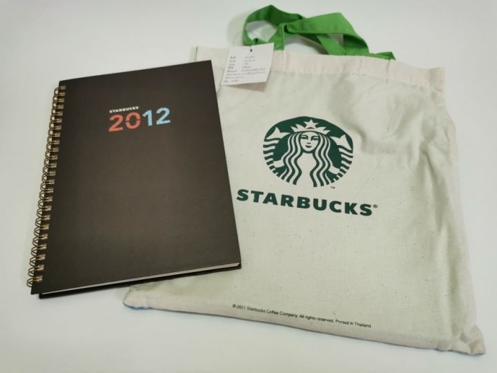 สตาร์บัคส์แพลนเนอร์-2012-starbucks-planner-2012-สมุดจดบันทึก-ไดอารี่สตาร์บัคส์-ของแท้-ของสะสม