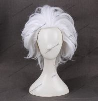 Ursula Cosplay Wig The Little Mermaid White Short Heat Resistant Synthetic Hair Wigs + Wig Cap