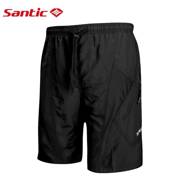 santic-กางเกงขาสั้นสำหรับปั่นจักรยานลำลองของผู้ชาย3d-กางเกงชั้นในขาสั้นบุขน-coolmax-ทรงหลวมพอดีตัวสันทนาการจักรยานจักรยานเสือภูเขา-k7mb032