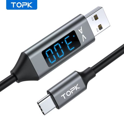 （A LOVABLE） TOPK AC27 3AUSB Type CMobileCables ลวดสำหรับชาร์จ CordPhone Charger Quick Charge สำหรับ Huawei