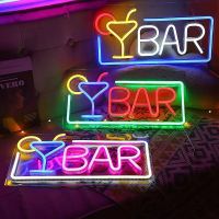 USB Bar LED Neon Restaurant Hotel Decoration Atmosphere Lighting Logo Party Glow Bar Led Neon Sign Background Night Light Night Lights