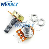 2PCS 20mm Shaft WH148 B250K 250K Linear Potentiometer With Nuts And Washers 3pin Single Joint WATTY Electronics