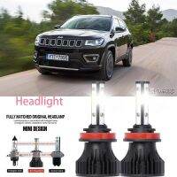 For JEEP COMPASS 2011-2023 (ไฟหน้า) LED LAI 40w ไฟหน้ารถยนต์ 6000k แสงสีขาว