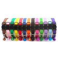 Wholesale 24Pcs Safety Casual Solid Color Neck Strap Fashion Walking Outside Pet Cat Dog Collar With Bell Delicate Collars