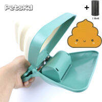 สัตว์เลี้ยงสุนัขพับ Pooper Scooper Poop Picker แบบพกพาสัตว์เลี้ยงอุจจาระคลิป1ม้วน Decomposable กระเป๋าลูกสุนัข Pick Up Excreta Cleaner