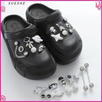 XUESHE Silvery Astronaut Shoe หัวเข็มขัดรองเท้าถอดออกได้อุปกรณ์ Diy ดอกไม้รองเท้าอุปกรณ์เสริมรองเท้า