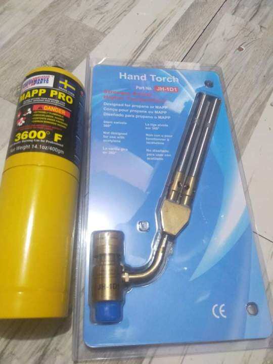 Mapp Torch with mapp gas single, with igniter, dual gun | Lazada PH