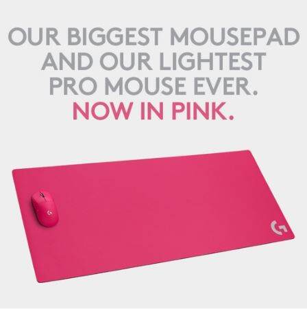 logitech-flash-sale-ราคาพิเศษ-gaming-mouse-pad-g840-xl-magenta-gmp-000304-แผ่นรองเมาส์สีชมพู