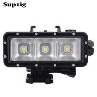 ┇☬₪ Suptig waterproof light LED video light For GoPro 6/5/4 for Xiaoyi go pro accessories 5200MAh waterproof 45m