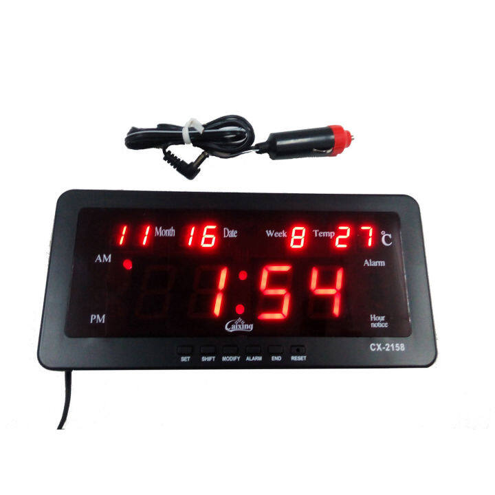 twosister-นาฬิกาติด-รถบัส-รถยนต์-นาฬิกาดิจิตอล-led-number-clock-รุ่น-2158-ขนาด-21-5x10-3x3cm-ตัวเลขสีแดง