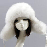 HT3448 Winter Hat Women Faux Fur Hat Windproof Earflap Trapper Cap Lady Warm Russian Hat Ski Russian Cap Ushanka er Hat