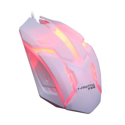 【Thriving】 เมาส์สำหรับเล่นเกมส์แบบมีสาย7 LED 2000 DPI USB Mouse Komputer เมาส์เล่นเกมเมาส์เงียบพร้อมไฟแบล็คไลท์สำหรับแล็ปท็อปพีซี