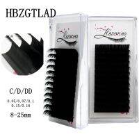 2 HBZGTLAD New C/d/d 8-20Mm ขนตาขนตาเฉพาะตัวขนมิงค์เทียม Maquiagem Cilios สำหรับขนมิงค์แบบอ่อนระดับมืออาชีพตัวต่อขนตา