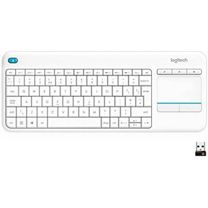 ส่งด่วนใน1ชม-ทักแชท-logitech-wireless-touch-keyboard-k400-plus-english-keyboard