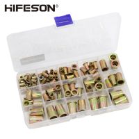 95Pcs and 300Pcs Steel Rivet Nut Rivnut Insert Nutsert KIT M3 M4 M5 M6 M8 M10 for Rivet Nut Gun Riveting Riveter Tool