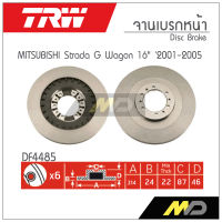 TRW จานเบรก MITSUBISHI STRADA G WAGON 16  2001-2005