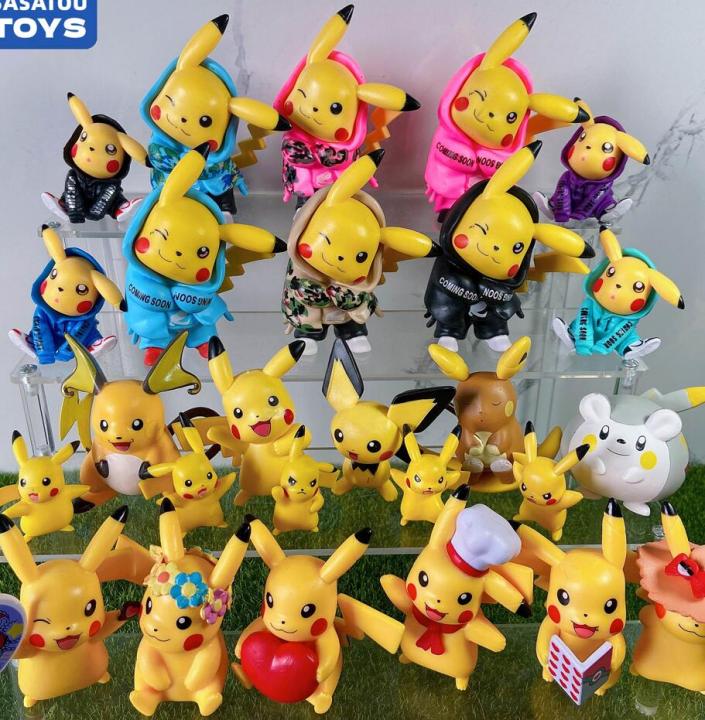 Pokemon Anime Toys Figures Kawaii PikachuTogedemaru Alola Region