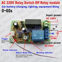 AC 220V 230V 240V 0 60S Adjustable Trigger Delay Time Switch Turn OFF Timer Relay Module