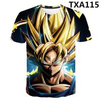 New เสื้อยืดเสื้อผ้า Anime Tops ฤดูร้อนแฟชั่นผู้ชายเสื้อยืด3D เสื้อขนาดใหญ่ Streetwear