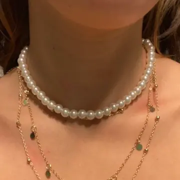 Choker necklace imitation on sale jewellery