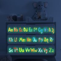 ZZOOI Early Educational Alphabet Letter Luminous Wall Stickers for Kids Rooms Baby Bedroom Wall Decor Decals Glow in the Dark Stickers