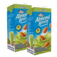 Blue Diamond Almond Breeze Almond Milk Matcha Green Tea บลูไดมอนด์ อัลมอนด์ บรีซ นมอัลมอนด์ รสชาเขียว 946ml. x 2กล่อง