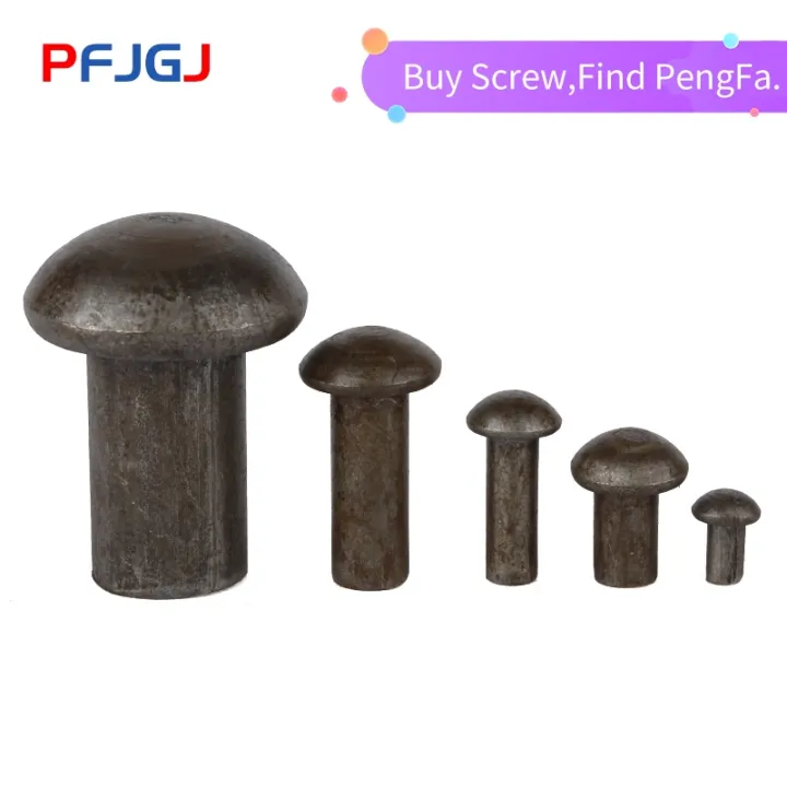 Peng Fa Iron color GB867 round head iron rivet semi-round head solid ...