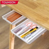 Desk Drawer Hidden Organizer Storage Box Hidden Office Drawer Organizer Desk - Storage Drawers - Aliexpress