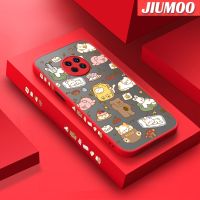 เคส JIUMOO สำหรับ Huawei Mate 30 Pro Mate 30 Lite เคสลายการ์ตูนรูปสัตว์นอนหลับดีไซน์ใหม่ขอบสี่เหลี่ยมด้านข้างบางมีน้ำค้างแข็งโปร่งใสกันกระแทกเคสมือถือแข็งปลอกซิลิโคนคลุมทั้งหมดเคสนิ่มสำหรับป้องกันกล้อง