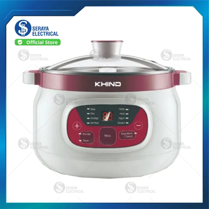 Khind 3.2L Anshin Double Boiler DB32N 炖盅 Bain Marie Lazada