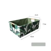 Foldable Wooden handleStorage Box Desktop Sorting Box Sundries Cosmetics Dormitory Toy Storage Box Drawer Storage Basket