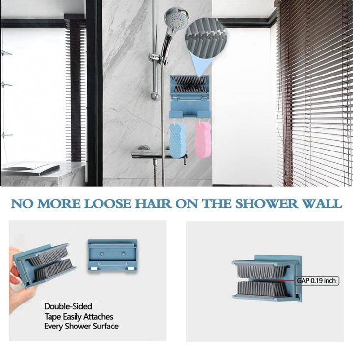 Shower Hair Catcher Wall, Reusable Hair Collector Wall for Shower