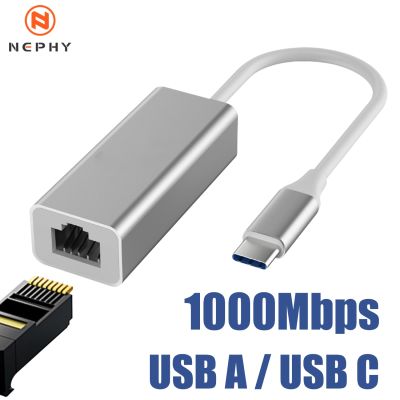 Adaptor Ethernet 100M /1000Mbps USB 3.0 Tipe C ke RJ45 Lan untuk Laptop Xiaomi mi TV Box S Nintendo Switch USB3 USBC kartu jaringan