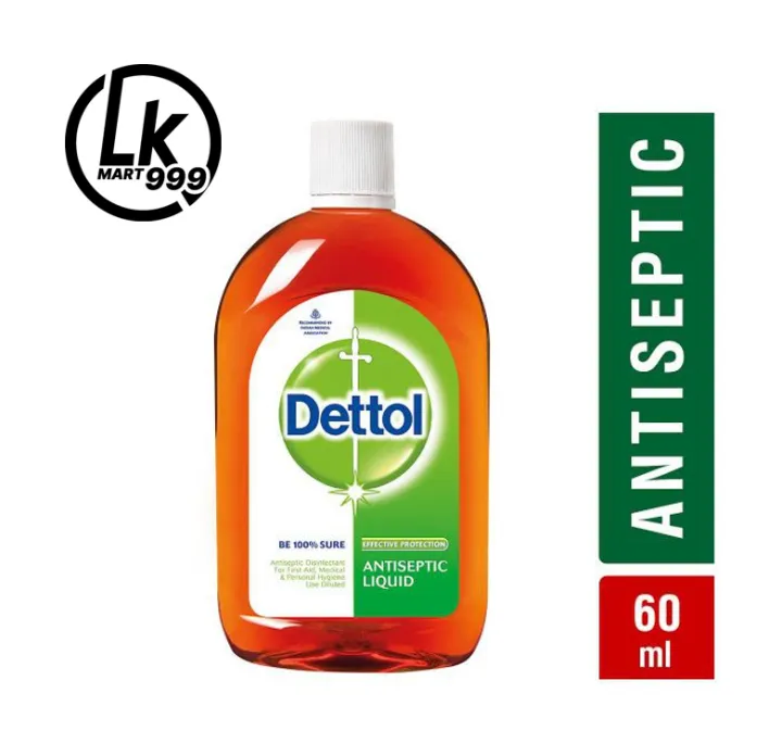 Dettol Antiseptic Brown Liquid 60 Ml Lazada