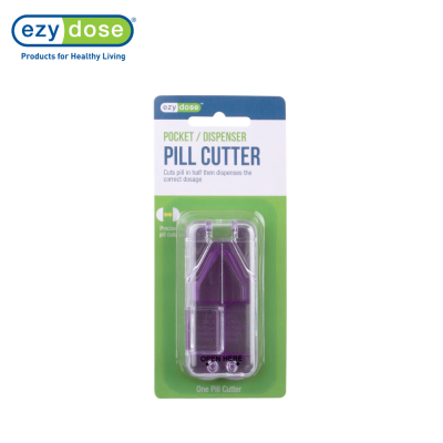 Ezy Dose ตลับแบ่งวิตามิน Clear Pocket Pill Cutter and Splitter with Dispenser 67755