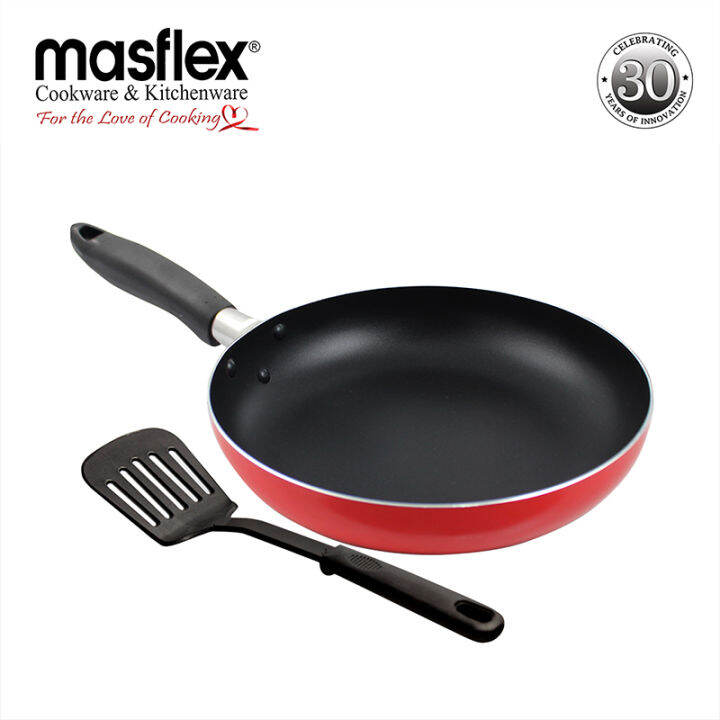 Masflex Aluminum Nonstick Classic Frypan With Glass Lid (Induction ReadySuitable for all