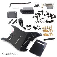 DIY กีตาร์ไฟฟ้าชุด Pickguard ปกหลังสะพานระบบ ST สไตล์เต็มชุดอุปกรณ์เสริม