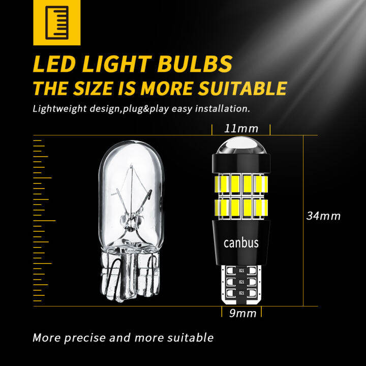 dxz-2ชิ้น-w5w-t10-led-หลอดไฟเลนส์30smd-12โวลต์-wy5w-c-an-bus-car-c-learance-ภายในโดมที่จอดรถสัญญาณไฟสำหรับ-bmw-ออดี้