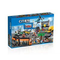 Compatible with Lego City Series City Square 60097 Childrens Puzzle Assembled Building Block Toy Gift 02038