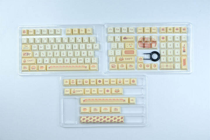 129-keys-ขนมปังสุนัขข้อความเหมือนกับ-pbt-ปุ่มกดย้อมระเหิดเชอร์รี่รายละเอียดสำหรับ-gateron-เชอร์รี่-mx-สวิทช์วิศวกรรมแป้นพิมพ์หมวกที่สำคัญ