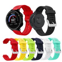 สมาร์ทสายนาฬิกาข้อมือสำหรับผู้เบิกทาง Garmin 235 220 230 620 630 735เปลี่ยนสายรัดซิลิโคนวงสร้อยข้อมือกีฬากลางแจ้งสายรัดข้อมือ