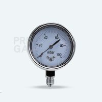 Mbar Gauge 50Mbar 60Mbar 100Mbar เครื่องวัดความดันก๊าซ Mbar เครื่องวัดความดันชิ้นส่วนวงจรไฟฟ้า