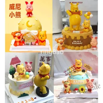 Winnie The Pooh Cake Topper Pooh Bear Cake Topper Cupcake Topper Winnie  Characters Toys Tiger Pig Cake Decoration Party Supplies