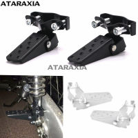 R Motorcycle Scooter Foldable Foot Pegs Clamp-on Axle Pedal Universal Footrests Motorbike Highway Peg CG125 GN125 AX100